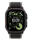 Apple Watch Ultra 3 GPS + Cellular 49mm Black Titanium Case with Black Charcoal Trail Loop - S M