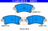 Set placute frana,frana disc TOYOTA COROLLA (CDE12, ZZE12, NDE12, ZDE12) (2001 - 2007) ATE 13.0460-5815.2