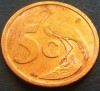 Moneda 5 CENTI - AFRICA de SUD, anul 2006 *cod 78 C = AFRIKA BORWA
