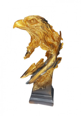 Statueta decorativa, Vultur auriu, 45 cm, 073738B foto