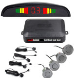 Cumpara ieftin Set Senzori Parcare Auto Detector Parktronic Display Radar Monitor 4 Senzori GRI Inchis
