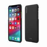 Husa Vetter pentru iPhone XS, X, Clip-On Ultra Slim, Made from Aramid Fiber, Kevlar, Negru