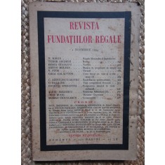 Revista Fundatiilor Regale - 1 NOEMBRIE 1934