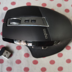 Mouse Wireless RAPOO MT750S, Dual Mode, 3200 dpi, Bluetooh, negru.