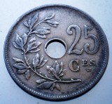 7.468 BELGIA 25 CENTIMES 1908 BELGIQUE, Europa, Cupru-Nichel