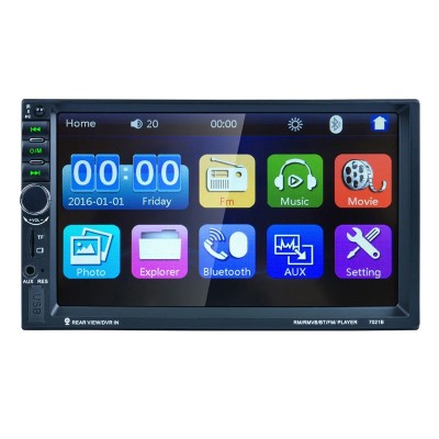 Mp5 Player auto 7021B, display touchscreen 7 inch, bluetooth, handsfree, slot USB, microSD, radio FM foto