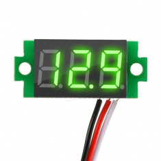 Voltmetru afisaj digital LED VERDE - 0,36 inch DC: 0-100V