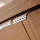 Dulap baie suspendat cu lavoar Skelbolu 60 cm, stejar si negru