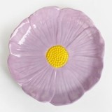 Farfurie ceramica in forma de floare, lila, &Oslash;22 cm, CMCLASS