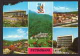 CPIB 21995 - CARTE POSTALA - PETROSANI, MOZAIC, STEMA, NECIRCULATA