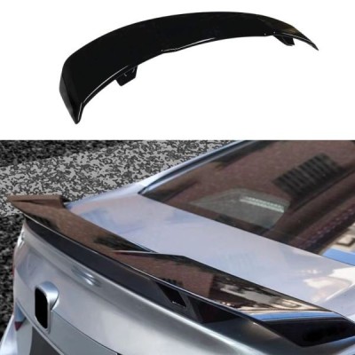 Spoiler Eleron Spate Portbagaj 128cm Universal Аripa Lucios Luciu Piano Negru Trunchi Capac Masina Auto foto