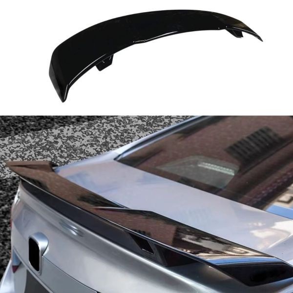 Spoiler Eleron Spate Portbagaj 128cm Universal Аripa Lucios Luciu Piano Negru Trunchi Capac Masina Auto