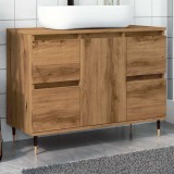 Cumpara ieftin Dulap pentru baie stejar artizanal, 80x33x60 cm, lemn prelucrat