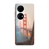 Husa compatibila cu Huawei P40 Pro model Golden Gate Bridge, Silicon, TPU, Viceversa, Transparent, Carcasa