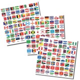 Set 192 stickere steaguri internationale