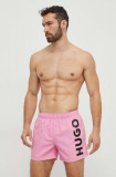 Cumpara ieftin HUGO pantaloni scurți de baie culoarea roz 50513980
