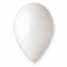 Baloane albe din latex standard 19 cm set 100 buc foto