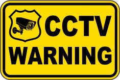 CCTV Warning Sign foto