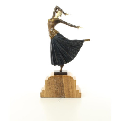 Ayouta- statueta Art Deco din bronz EX-16 foto