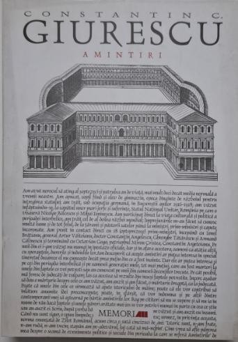Amintiri &ndash; Constantin C. Giurescu
