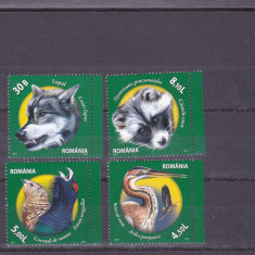 Romania 2011, LP 1909, Fauna din rezervatii naturale, seria, MNH!