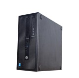 Unitate PC Refurbished, HP ELITEDESK 800 G1 TOWER, Procesor I7 4770, Memorie RAM 8 GB, SSD 128 GB NOU, DVD/RW