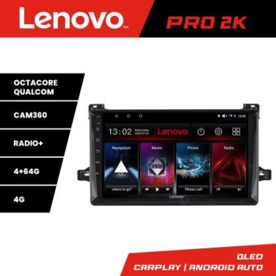 Navigatie Toyota Prius dupa 2015 Lenovo Kit-TY50 8 core QLED 2K 4+64 360 Android Waze USB Navigatie Internet Youtube Radio CarStore Technology foto