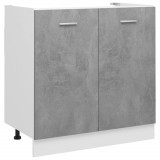 Mască de chiuvetă, gri beton, 80x46x81,5 cm, lemn prelucrat