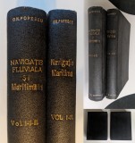 rara 1920/30 NAVIGATIA MARITIMA si FLUVIALA Gh Popescu 1195 pag ilustrata Planse pliate Ape din Romania Portul Constanta Gurile Dunarii... vezi pozele