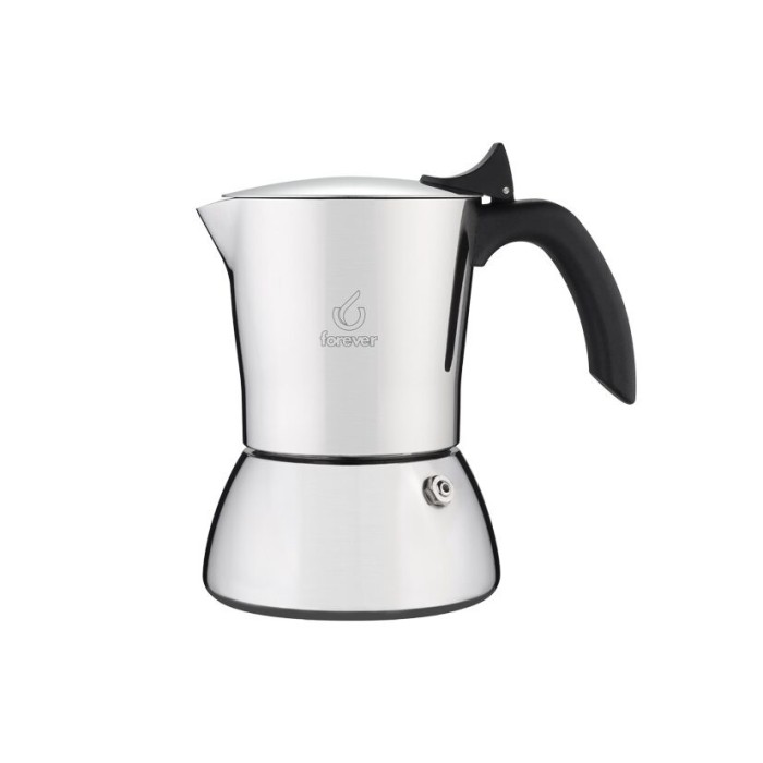 Espressor Forever Moka Perla Inox Inductie 4 cesti