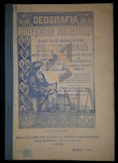 DEM. G. NICULESCU SI PANDELE GR. VUIESCU - GEOGRAFIA JUDETULUI MEHEDINTI CLASA A II-A PRIMARA, TURNU SEVERIN 1913 foto