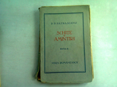 SCHITE SI AMINTIRI - D.D. PATRASCANU foto