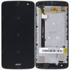 Acer Liquid Zest (Z525, Z528) Capacul frontal al modulului de afișare+lcd+digitizer negru