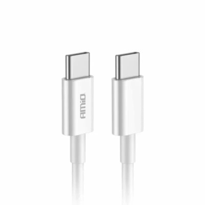 Cablu de date si incarcare USB Type-C la tip USB Type-C 60W 100cm FullLINK Amio Alb Garage AutoRide foto