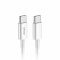Cablu de date si incarcare USB Type-C la tip USB Type-C 60W 100cm FullLINK Amio Alb Garage AutoRide