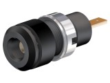 Soclu Banană Neagră 2mm 10A pentru Panou cu Izolație