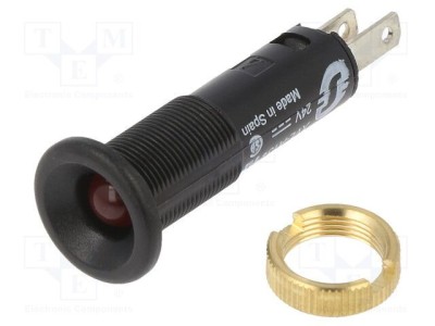 Lampă LED plată roșie 24VDC &amp;Oslash;8mm IP40 Schneider Electric foto