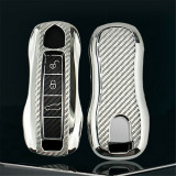 Husa Cheie Porsche Smartkey TPU+PC GRI CARBON AutoProtect KeyCars, Oem