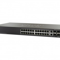 Switch Cisco SF-500-24P, 24 x 10/100(PoE) + 4 x SFP, Management Layer 3 - SF500-24P-K9