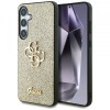 Husa pentru Samsung Galaxy S25+ S936, Guess, Glitter Big 4G Script, Aurie