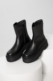 Cumpara ieftin Answear Lab cizme de piele femei, culoarea negru, cu platforma