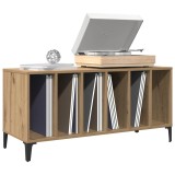 vidaXL Dulap de discuri stejar artizanal, 100x38x48 cm, lemn prelucrat