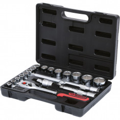 Ks Tools Set Chei Tubulare Cu Clichet 1/2&quot; 20 Piese 911.0620