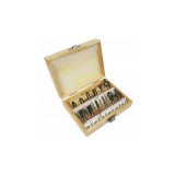 Set 12 Freze Lemn Profesionale pt Freza Oberfreza Prindere 8mm Silver