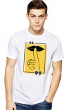 Cumpara ieftin Tricou barbati alb, Don&#039;t Speak - L