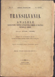 K1084 Transilvania Analele ASTRA octombrie-decembrie 1908 Sibiu
