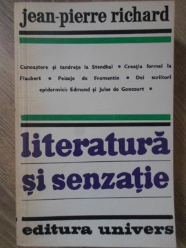 LITERATURA SI SENZATIE-JEAN-PIERRE RICHARD foto