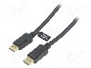 Cablu DisplayPort - DisplayPort, din ambele par&#355;i, DisplayPort mufa, 20m, negru, LOGILINK - CV0114