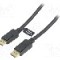 Cablu DisplayPort - DisplayPort, din ambele par&amp;#355;i, DisplayPort mufa, 20m, negru, LOGILINK - CV0114