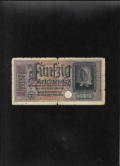 Rar! Germania 50 marci mark reichsmark 1939 (45) seria0254457 uzata foto